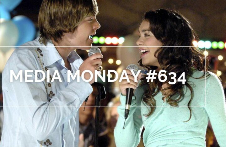 Media Monday #634: Links steht Troy und auf der rechten Seite Gabriella. Beide haben ein Mikrofon in der Hand und singen sich gegenseitig an.