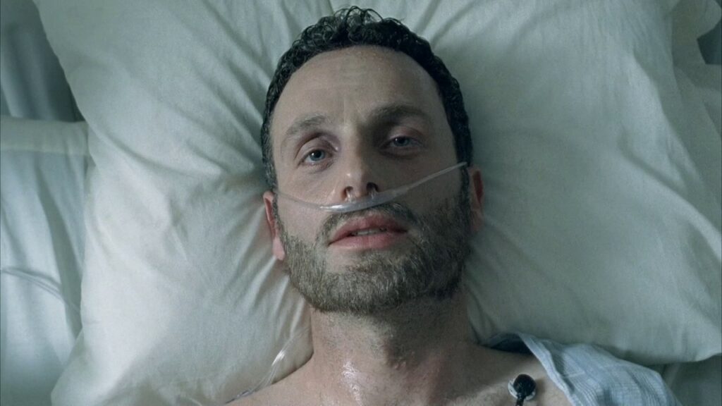Serien Enttäuschung: Das Bild zeigt einen Mann, der in einem Krankenhausbett liegt. Er hat einen Schlauch in der Nase