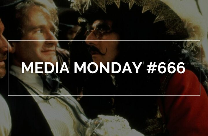 Media Monday #666: Das Bild zeigt einen Piraten, der einen Mann genau mustert. Er trägt dabei eine Brille und eine Hakenhand, dazu ein prunkvoller Hut
