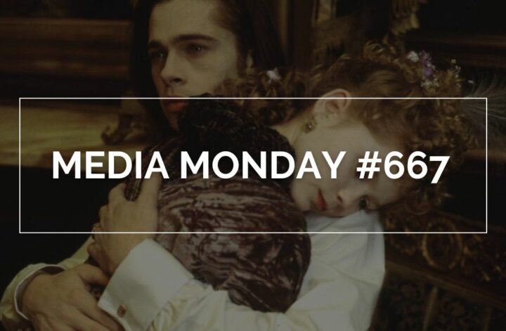 Media Monday #667 Auf dem Bild ist ein Mann, der ein junges Mädchen im Arm hält. Seine Augen leuchten rot