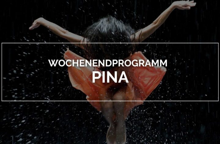 Pina: Auf dem Bild ist eine Frau zu sehen, die zwischen tanzenden Wassertropfen tanzt