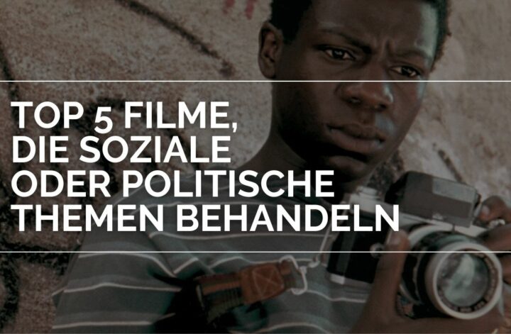 Top 5 Filme, die soziale oder politische Themen behandeln: Auf dem Bild ist ein junger Mann, der eine Fotokamera vor sich hält