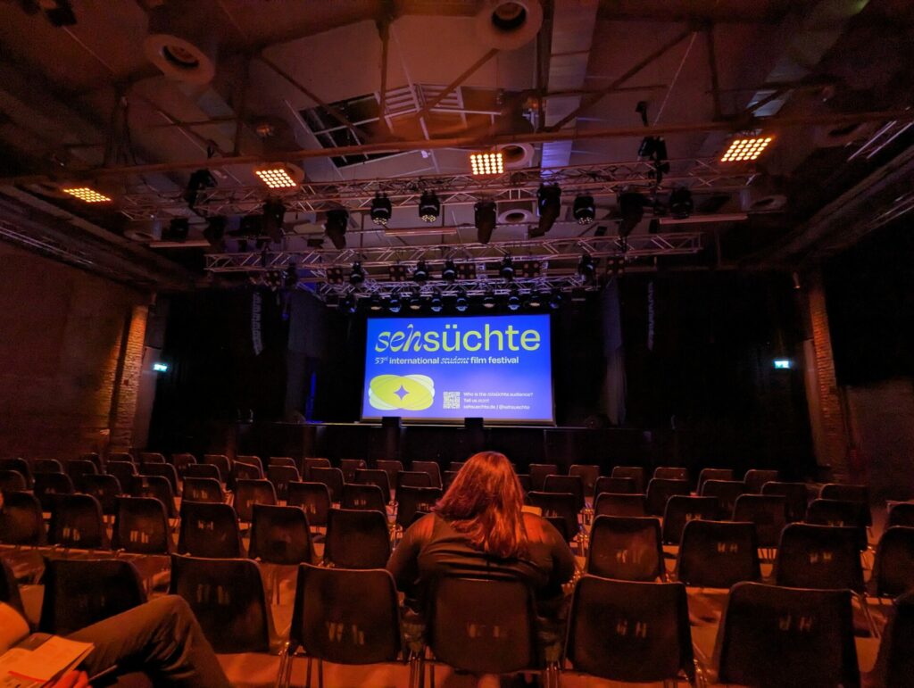 Sehsüchte Festival: ein fast Leerer Kinosaal auf dem 53st Sehsüchte Filmfestival.