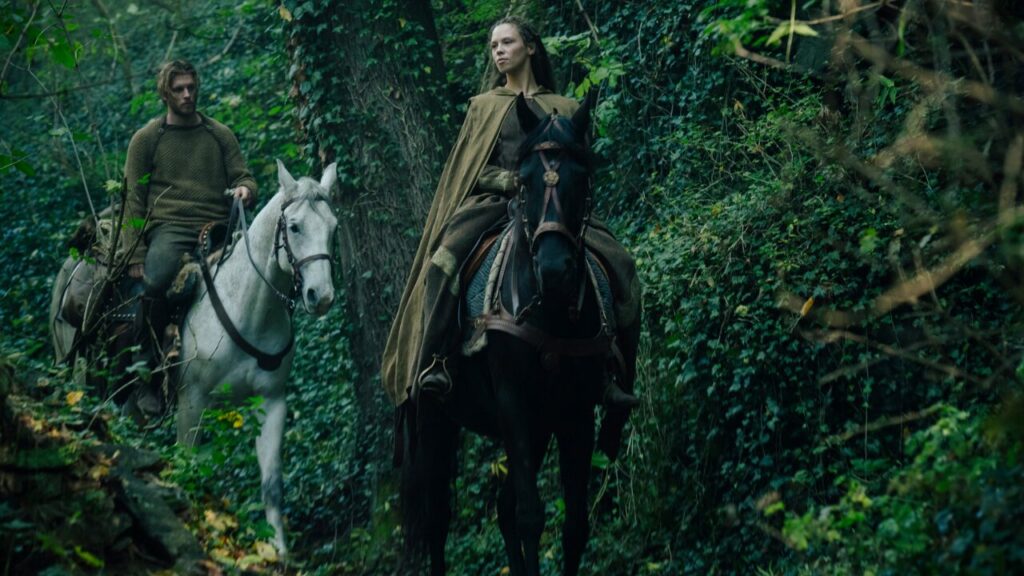 Siegfried und Kriemhild reiten aus