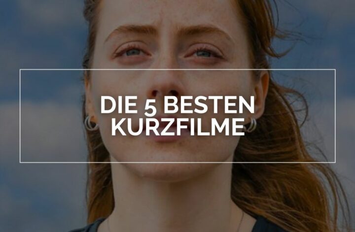 Die 5 besten Kurzfilme: Das Bild zeigt eine weinende Frau. In der Mitte ist der Schriftzug Die 5 besten Kurzfilme zu sehen, der in einem weißen Rahmen steht