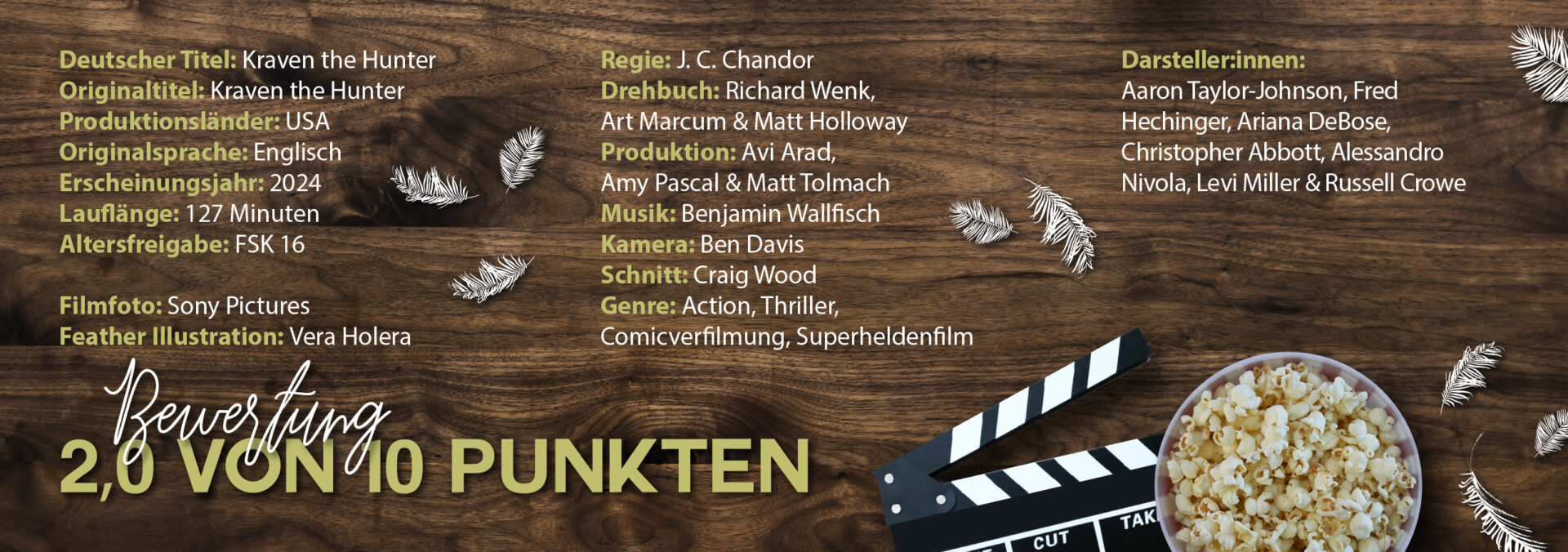 Kraven the Hunter: Filmkritik