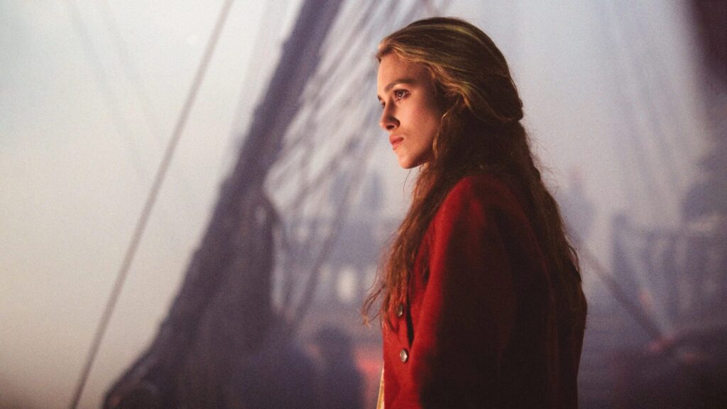 Das Bild zeigt Keira Knightley als Elizabeth Swann in "Fluch der Karibik" | Themenübersicht März 2026