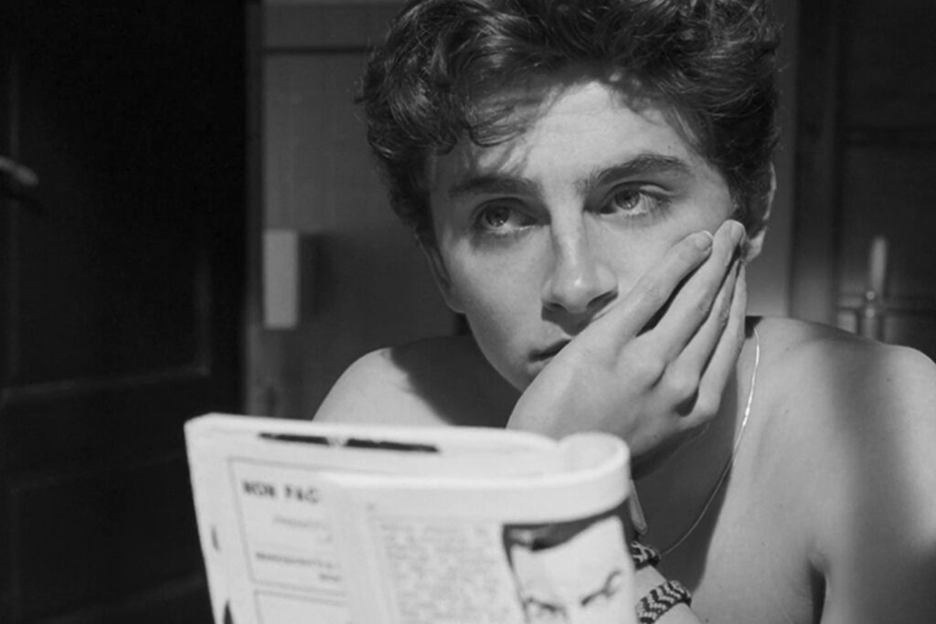Das Bild zeigt Timothée Chalamet in einer Szene aus "Call Me By Your Name" | Media Monday #750