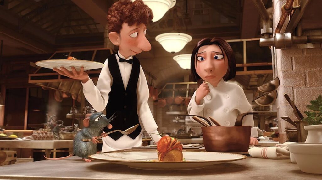 Linguini, Colette und Remy richten ein Essen an | Top 5 Filme über Essen