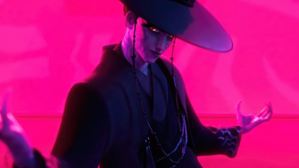 Das Bild zeigt Jinu aus dem Film "KPop Demon Hunters"