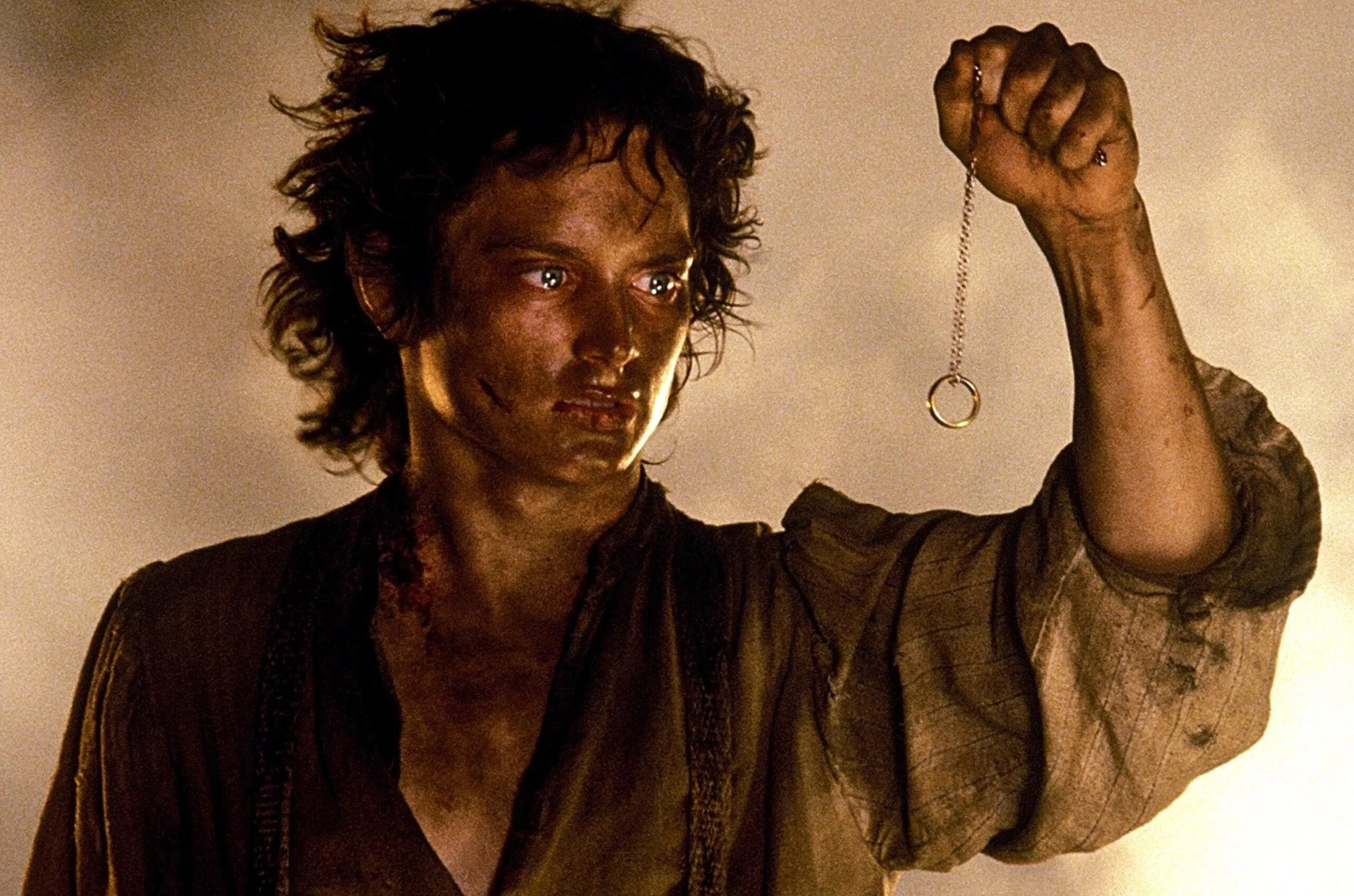 Das Bild zeigt Elijah Wood als Frodo Beutlin mit dem legendären Ring in der Hand | Top 5 Oscar-prämierte Filme