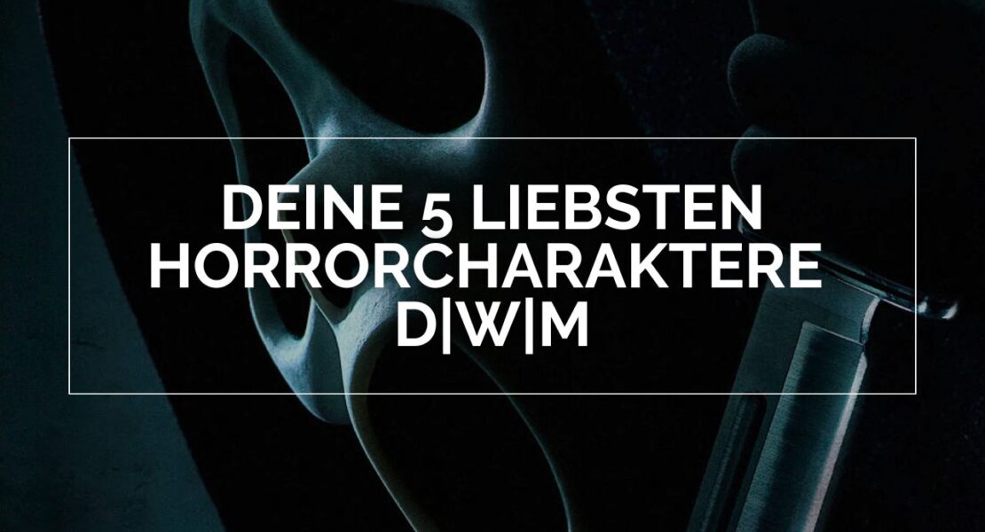 Zu sehen ist die ikonische Maske des Ghostface Killers aus der Scream Reihe.