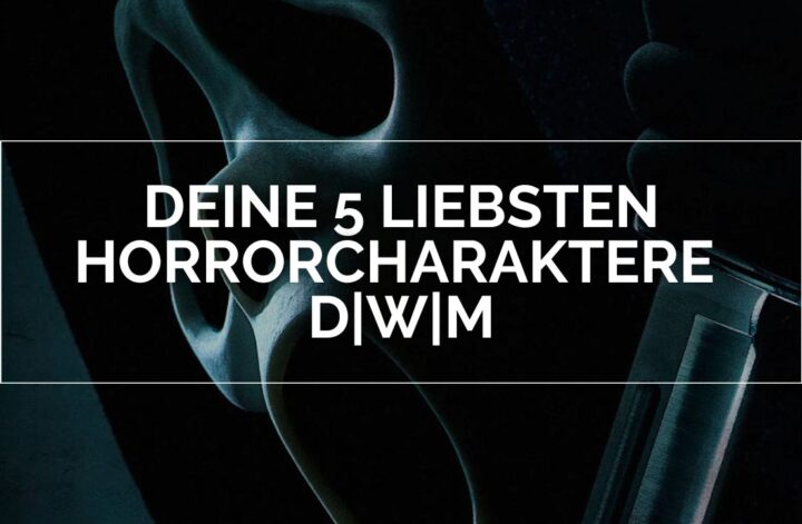 Zu sehen ist die ikonische Maske des Ghostface Killers aus der Scream Reihe.