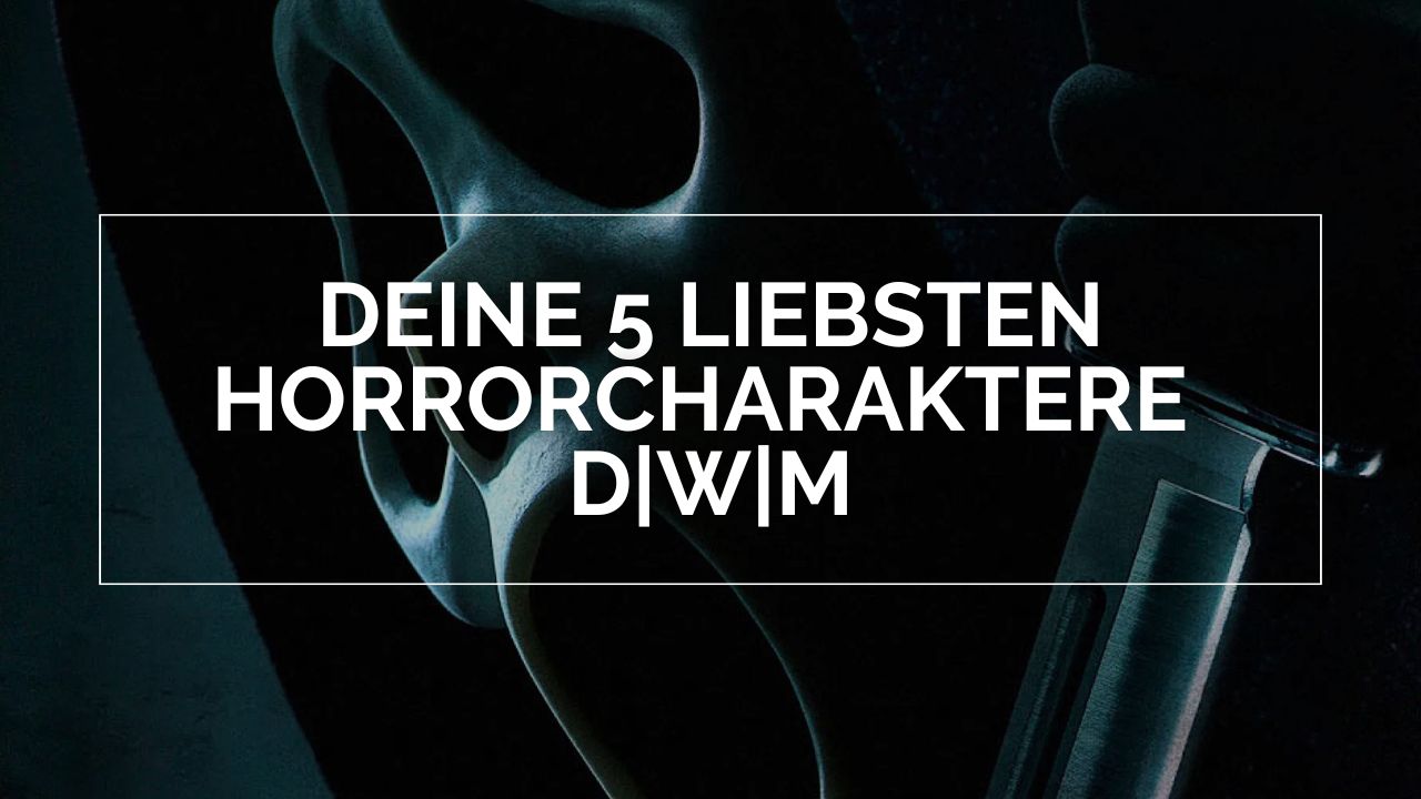 Zu sehen ist die ikonische Maske des Ghostface Killers aus der Scream Reihe.