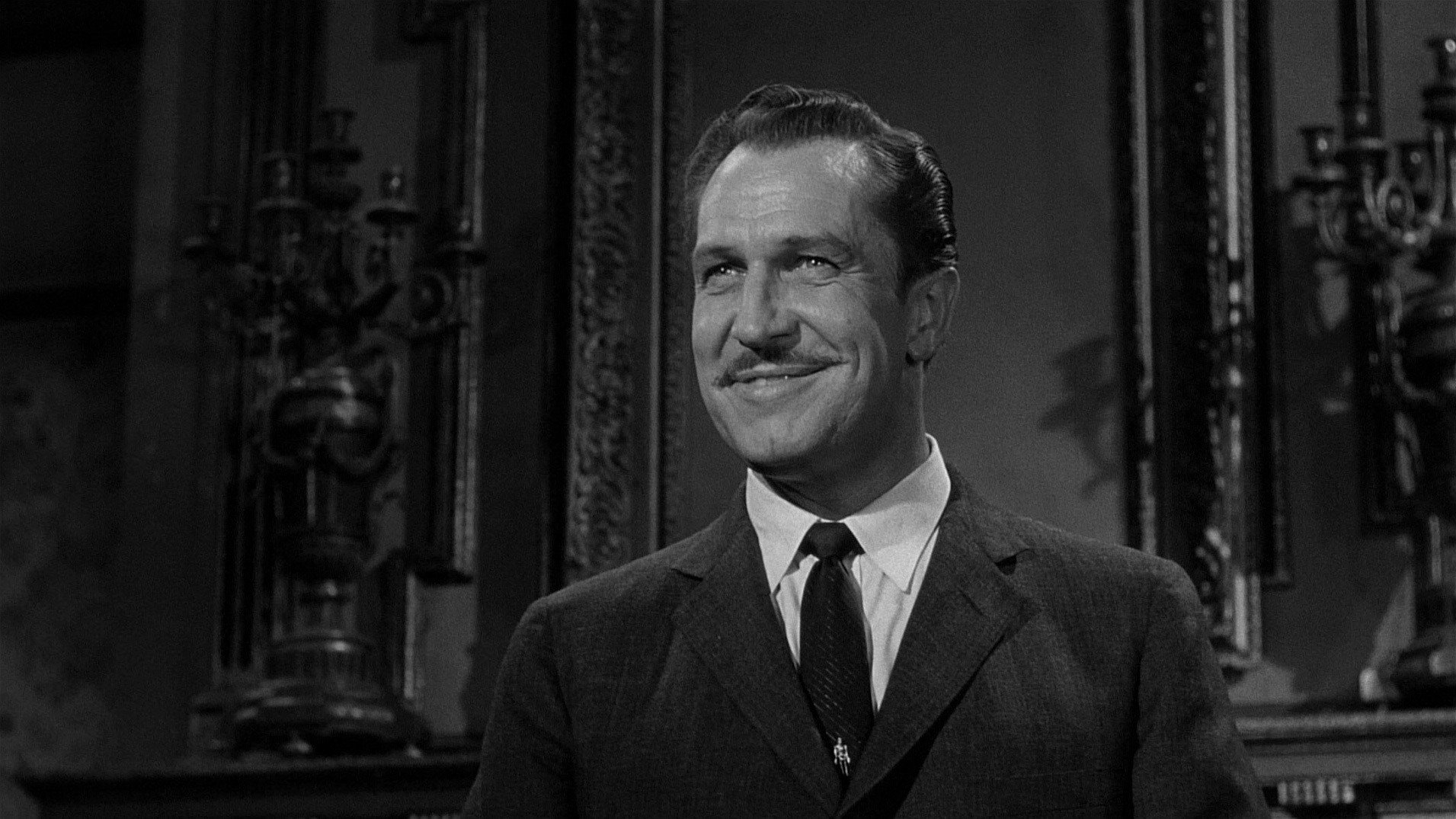 Das Bild zeigt Vincent Price in einer Szene des Films Das Haus auf dem Geisterhügel.
Top 5 Filme unter 90 Minuten