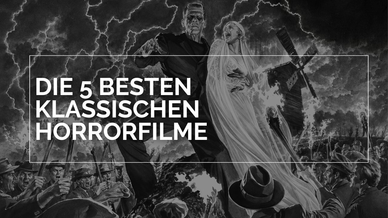 Zu sehen ist eine Stilisierung des Finales von Frankenstein (1931)