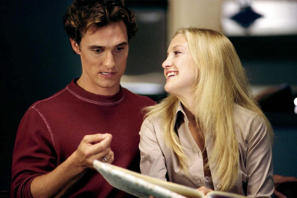 Das Bild zeigt Benjamin „Ben“ Barry (Matthew McConaughey, links) und Andie Anderson (Kate Hudson) aus dem Film Wie werde ich ihn los in 10 Tagen | Media Monday #795